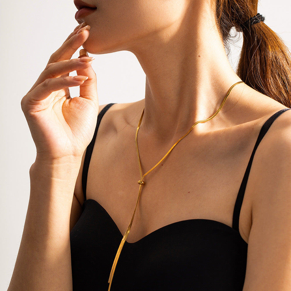 Freya Adjustable 18kt Gold-Plated Necklace - Waterproof