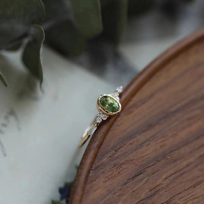 The Wizard of Oz 14K Gold-Plated Peridot Silver Ring