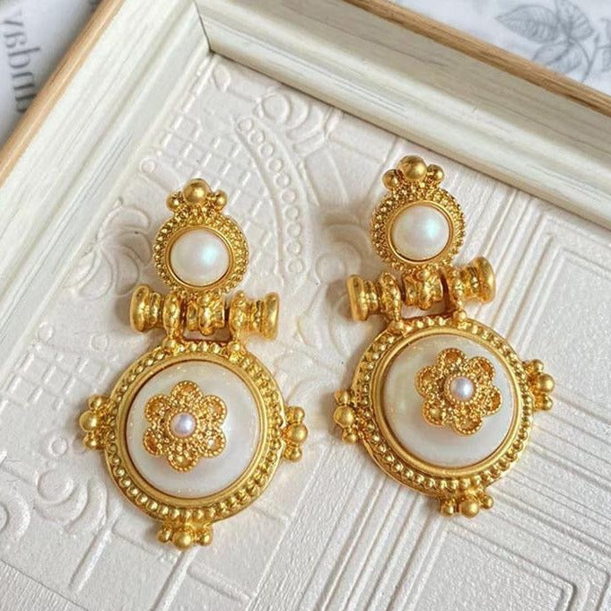 Medieval Vintage Retro Palace Style Earrings