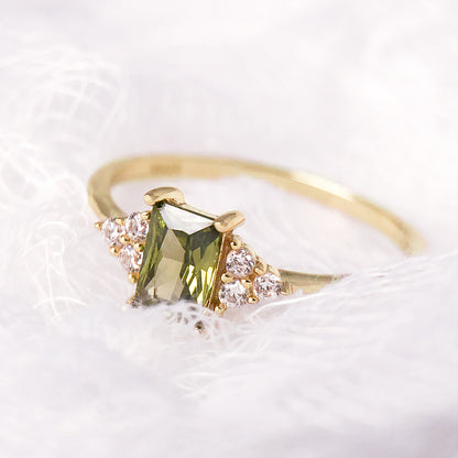 Elfe 18kt Gold-Plated Peridot Ring