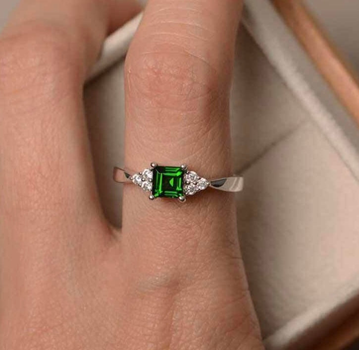 Mable’s Emerald Zirconia Ring