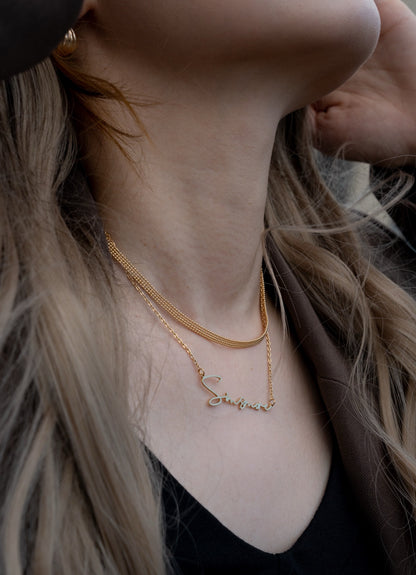 Sunset Flat Chain Necklace