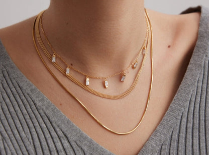 Sunset Flat Chain Necklace