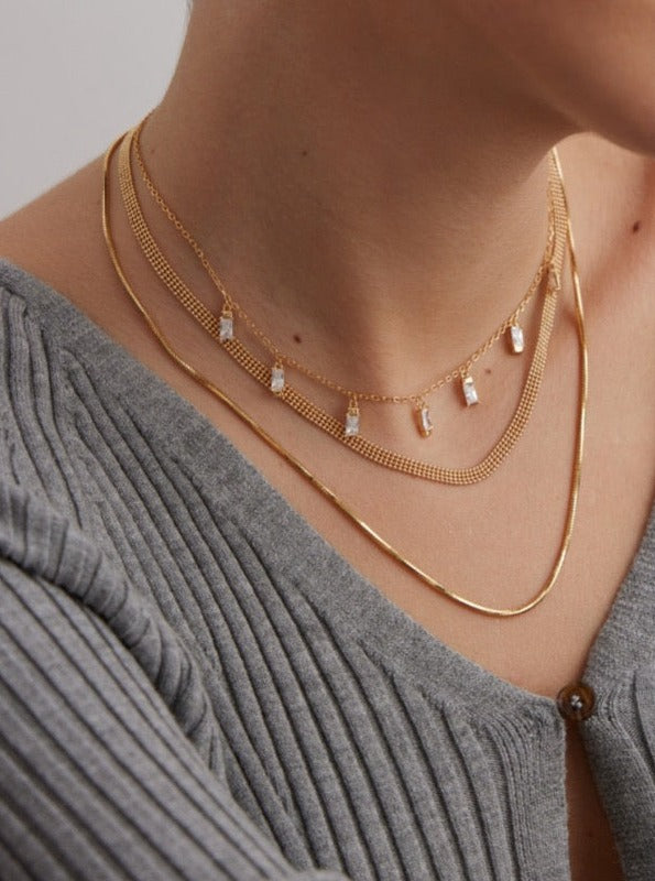 Sunset Flat Chain Necklace